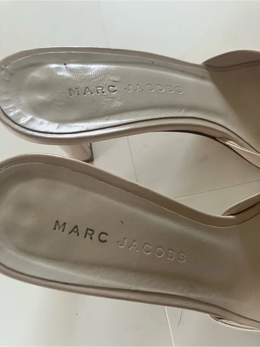 Vintage Marc Jacobs Polka Dot Open-Toe Heeled Mules 7.5